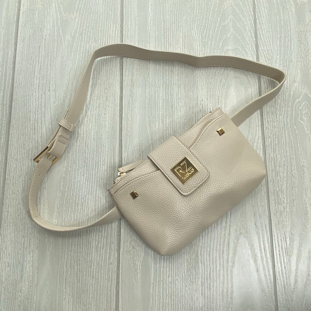 Rachel Zoe Beige Faux Leather Belt Bag New